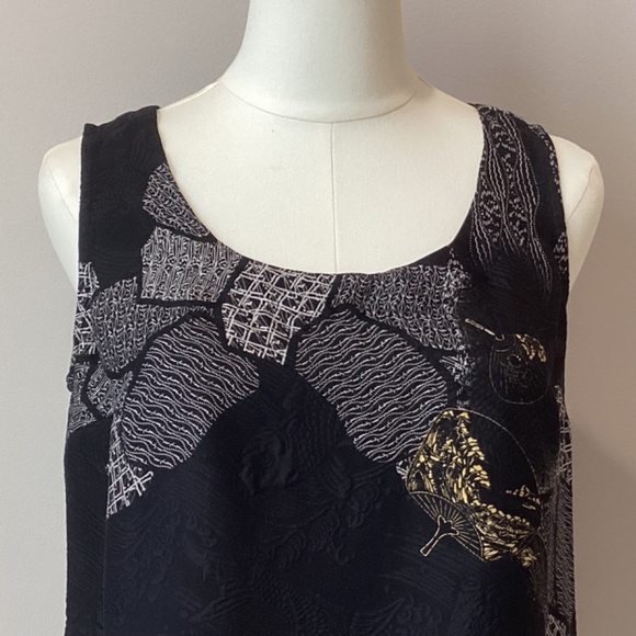 Citron Silk Floral Print Cami Tank - Petite Small - Picture 9 of 10